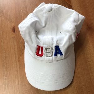 Under Armour Womens USA White Cap